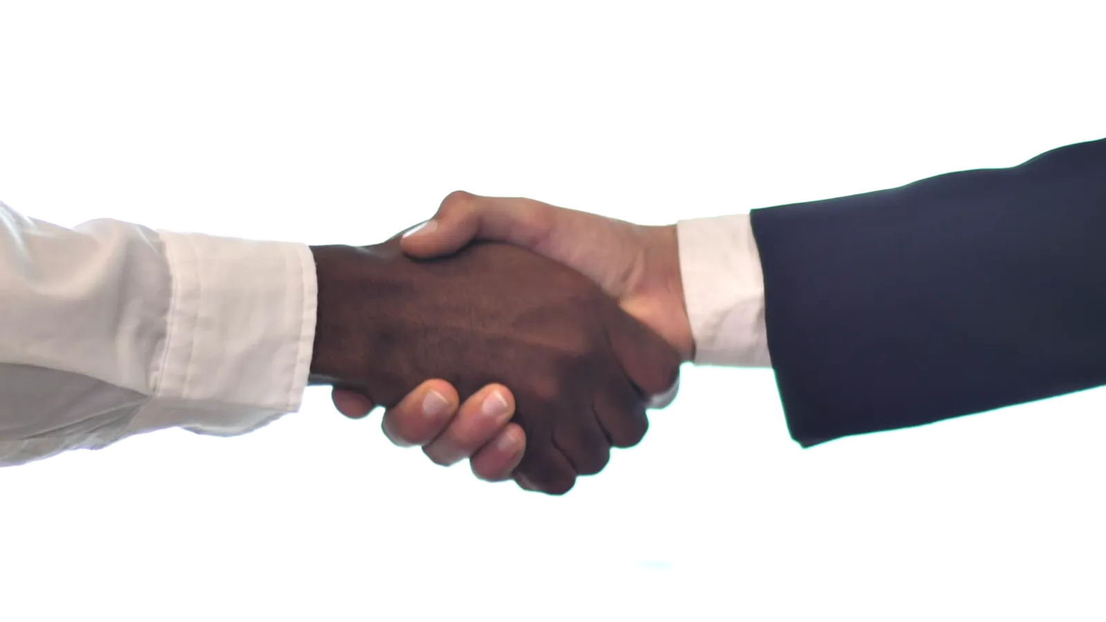 Two people shaking hands