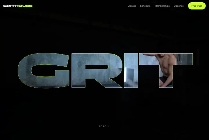 Sample website for Grit House